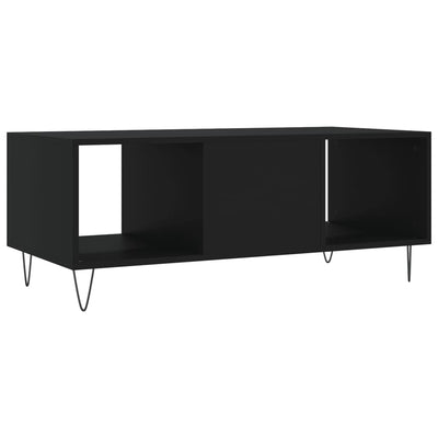 Sohvapöytä musta 102x50x40 cm tekninen puu