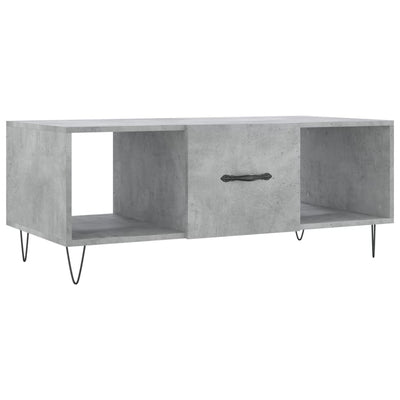 Sohvapöytä betoninharmaa 102x50x40 cm tekninen puu