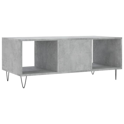 Sohvapöytä betoninharmaa 102x50x40 cm tekninen puu