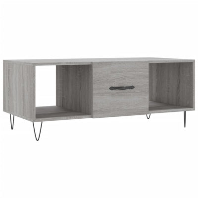 Sohvapöytä harmaa Sonoma 102x50x40 cm tekninen puu
