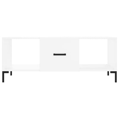 Valkoinen sohvapöytä Ielinca 102x50x40cm (puinen)