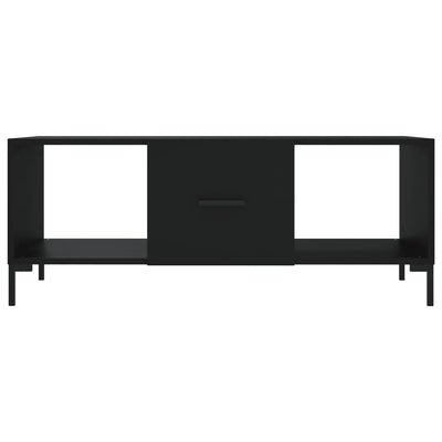 Sohvapöytä musta 102x50x40 cm tekninen puu