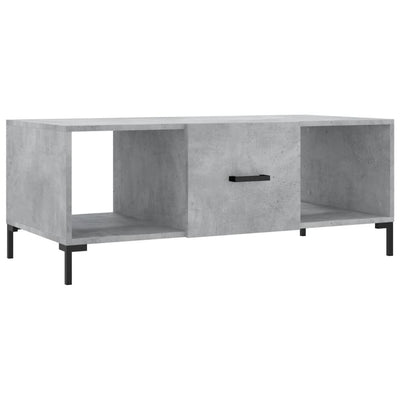 Sohvapöytä betoninharmaa 102x50x40 cm tekninen puu