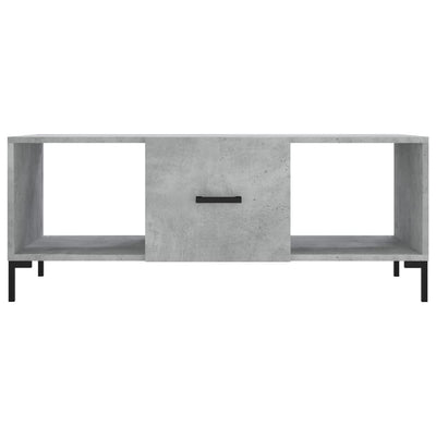 Sohvapöytä betoninharmaa 102x50x40 cm tekninen puu