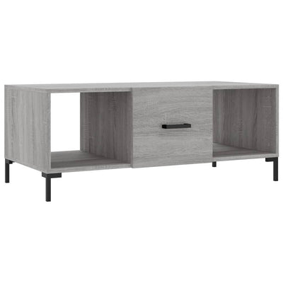 Sohvapöytä harmaa Sonoma 102x50x40 cm tekninen puu