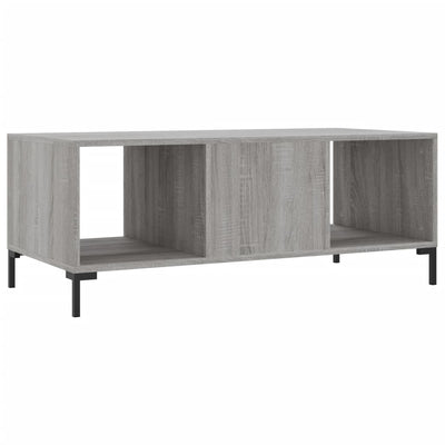 Sohvapöytä harmaa Sonoma 102x50x40 cm tekninen puu