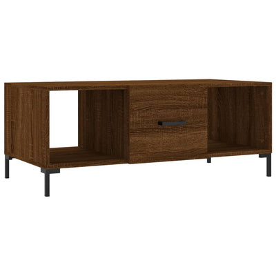 Sohvapöytä ruskea tammi 102x50x40 cm tekninen puu