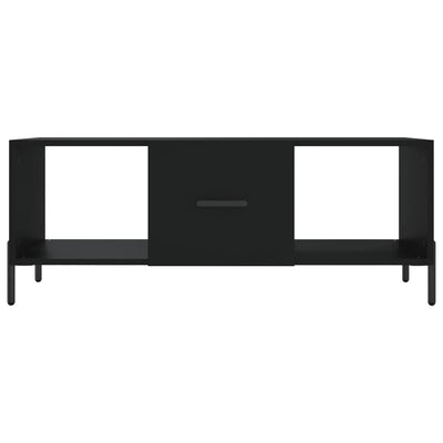 Sohvapöytä musta 102x50x40 cm tekninen puu