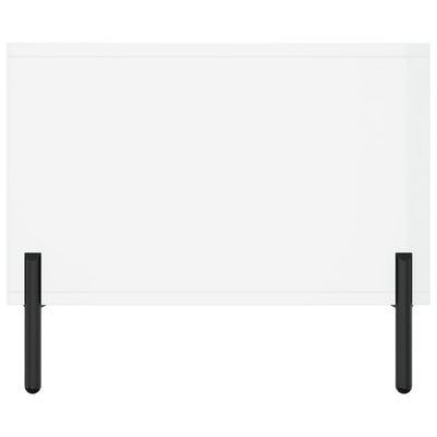 Valkoinen sohvapöytä Ursula 102x50x40cm (korkeakiilto, puinen)