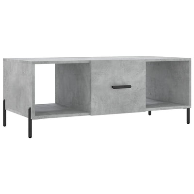 Sohvapöytä betoninharmaa 102x50x40 cm tekninen puu
