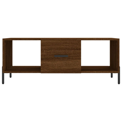 Sohvapöytä ruskea tammi 102x50x40 cm tekninen puu