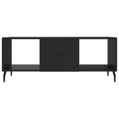 Sohvapöytä musta 102x50x40 cm tekninen puu
