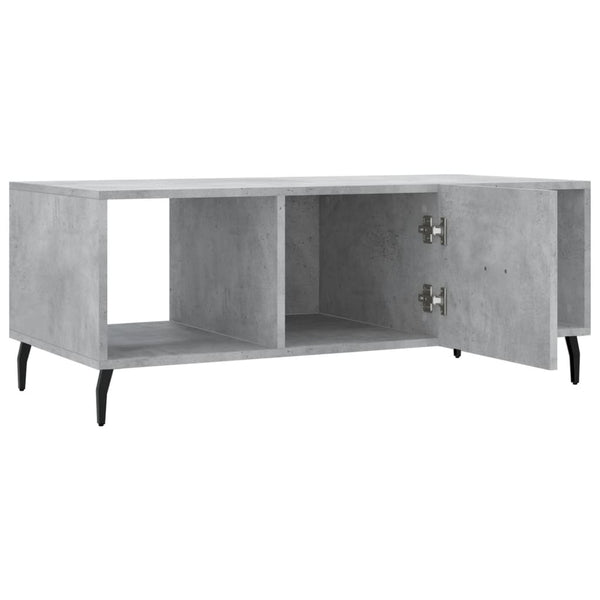 Sohvapöytä betoninharmaa 102x50x40 cm tekninen puu