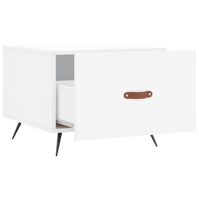 Valkoinen sohvapöydät Benoni 50x50x40cm (2 kpl, puinen)