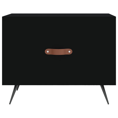 Sohvapöytä musta 50x50x40 cm tekninen puu