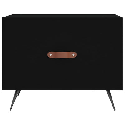 Sohvapöydät 2 kpl musta 50x50x40 cm tekninen puu