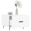 Korkeakiilto valk. sohvapöydät Benoni 50x50x40cm (2 kpl puinen)