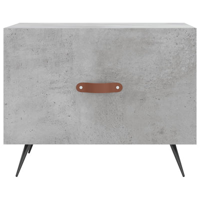 Sohvapöydät 2 kpl betoninharmaa 50x50x40 cm tekninen puu
