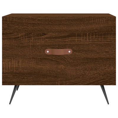 Sohvapöydät 2 kpl ruskea tammi 50x50x40 cm tekninen puu