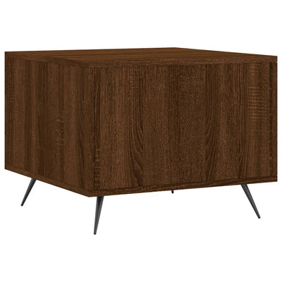 Sohvapöydät 2 kpl ruskea tammi 50x50x40 cm tekninen puu