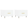 Valkoinen sohvapöydät Gatie 50x50x40cm (2 kpl, puinen)