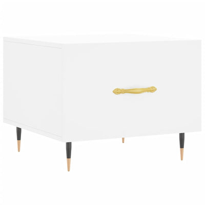 Valkoinen sohvapöydät Gatie 50x50x40cm (2 kpl, puinen)