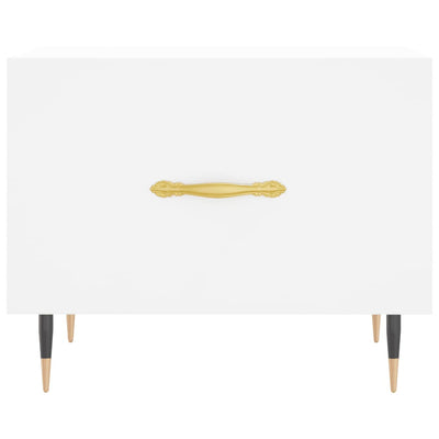 Valkoinen sohvapöydät Gatie 50x50x40cm (2 kpl, puinen)