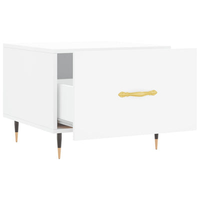 Valkoinen sohvapöydät Gatie 50x50x40cm (2 kpl, puinen)