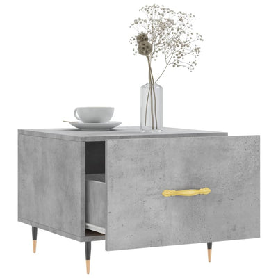 Betoninharmaa sohvapöydät Gatie 50x50x40cm (2 kpl puinen)