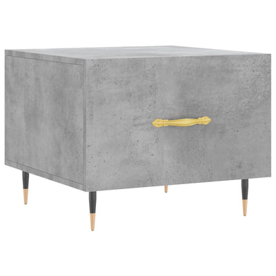 Sohvapöydät 2 kpl betoninharmaa 50x50x40 cm tekninen puu