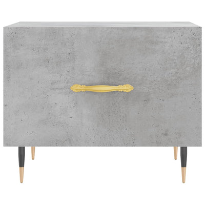 Sohvapöydät 2 kpl betoninharmaa 50x50x40 cm tekninen puu