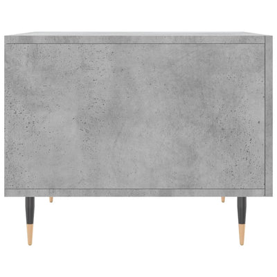 Sohvapöydät 2 kpl betoninharmaa 50x50x40 cm tekninen puu