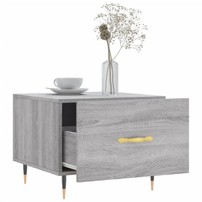 Sohvapöydät 2 kpl harmaa Sonoma 50x50x40 cm tekninen puu