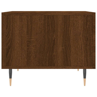 Sohvapöydät 2 kpl ruskea tammi 50x50x40 cm tekninen puu
