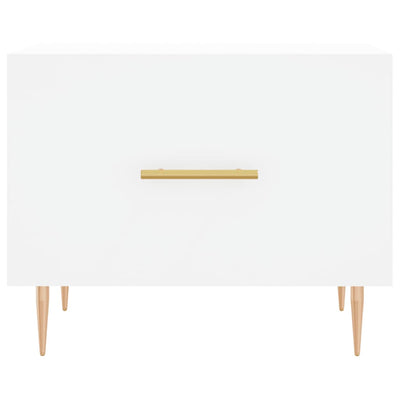 Valkoinen sohvapöydät Ionus 50x50x40cm (2 kpl, puinen)