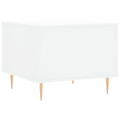 Valkoinen sohvapöydät Ionus 50x50x40cm (2 kpl, puinen)