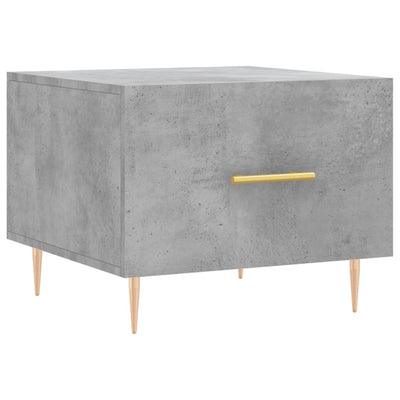 Sohvapöydät 2 kpl betoninharmaa 50x50x40 cm tekninen puu