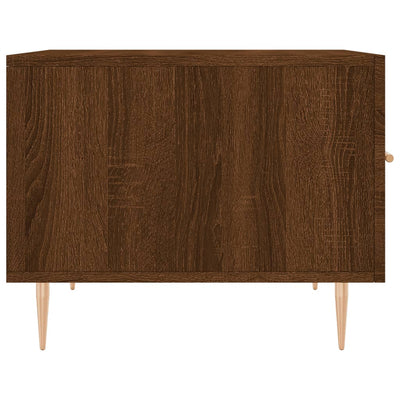 Sohvapöydät 2 kpl ruskea tammi 50x50x40 cm tekninen puu