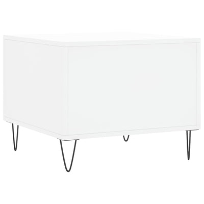 Valkoinen sohvapöydät Lentia 50x50x40cm (2 kpl, puinen)