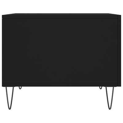 Sohvapöydät 2 kpl musta 50x50x40 cm tekninen puu