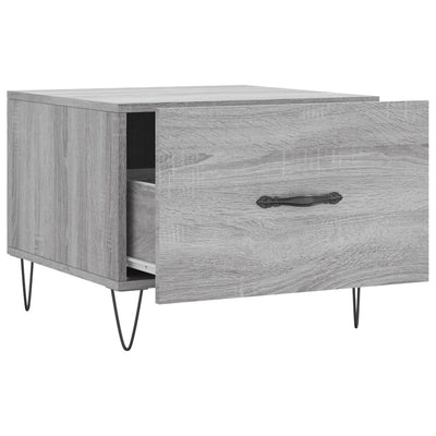 Sohvapöydät 2 kpl harmaa Sonoma 50x50x40 cm tekninen puu