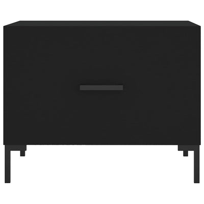 Sohvapöydät 2 kpl musta 50x50x40 cm tekninen puu