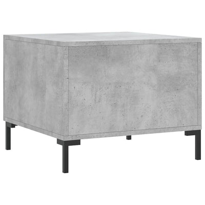 Sohvapöydät 2 kpl betoninharmaa 50x50x40 cm tekninen puu