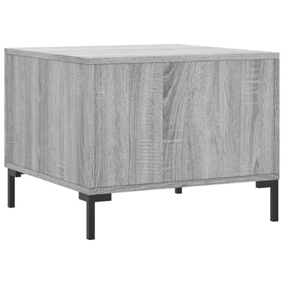 Sohvapöydät 2 kpl harmaa Sonoma 50x50x40 cm tekninen puu