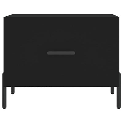 Sohvapöydät 2 kpl musta 50x50x40 cm tekninen puu