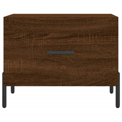 Sohvapöydät 2 kpl ruskea tammi 50x50x40 cm tekninen puu