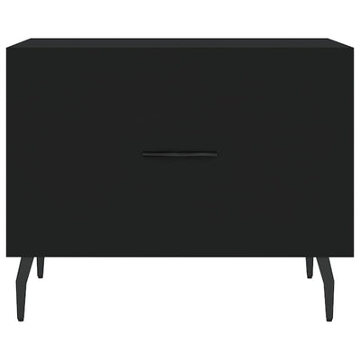 Sohvapöytä musta 50x50x40 cm tekninen puu