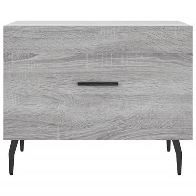 Sohvapöydät 2 kpl harmaa Sonoma 50x50x40 cm tekninen puu