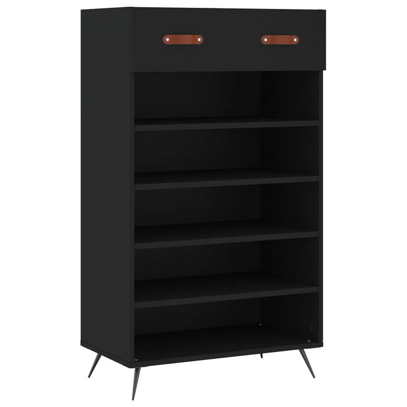 Musta kenkäkaappi Irininis 60x35x105cm (puinen)