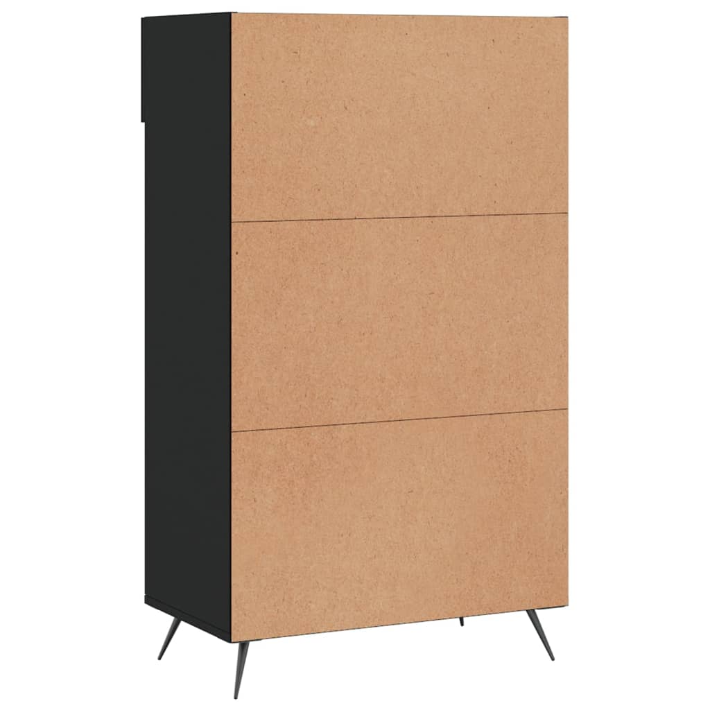Musta kenkäkaappi Irininis 60x35x105cm (puinen)